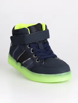 

Sneakers with tear and lights