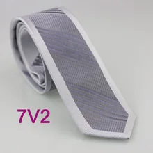 YIBEI coahella Галстуки серые диагональные полосы галстук тонкий серебряный кайма Тощий шеи галстуки жаккардовые плетёные Свадебные платья галстук