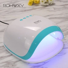 ROHWXY 60 Вт Сушилка для ногтей Светодиодный УФ-лампа для маникюра светодиодный дисплей для ногтей сушка всех Гель-лак лампа с автоматическим датчиком инструмент для дизайна ногтей