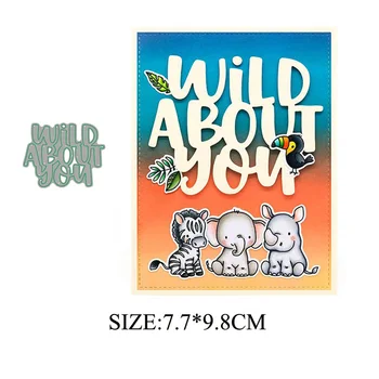 

WILD ABOUT YOU 2019 NEW Metal Cutting Dies Scrapbooking for Card Making Photo Album DIY Embossing Cuts Lucky Goddess Craft