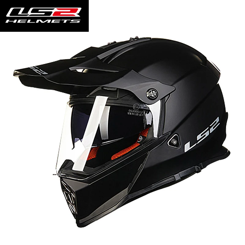 LS2 MX436 мужские мотокросс шлем с двумя объективами для мотокросса, для езды на мотоцикле, шлемы внедорожные полный уход за кожей лица Мотоцикл шлем, одобренный ECE LS2 шлем - Цвет: 11