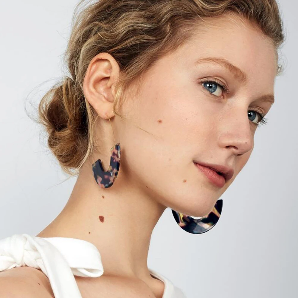 

2019 Boho Fashion Dangle Earrings For Women Vintage Resin Drop Earrings Jewelry Wedding Gifts Valentine's Day Party Bijoux