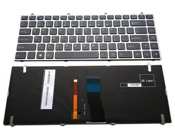 

New Laptop Keyboard for Lenovo Sager NP7330 NP7338 W230SS W230ST Series 6-80-W2300-012-1 MP-13C23USJ430 Black with Backlit