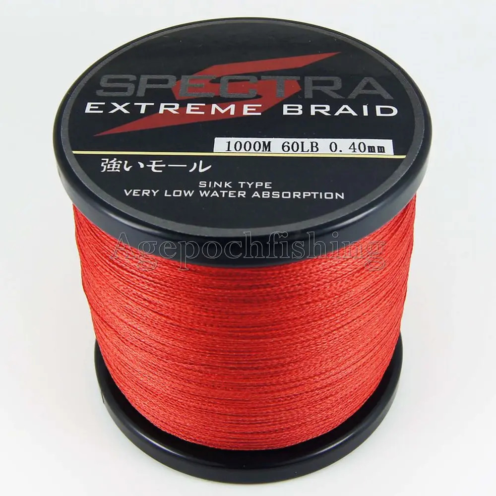 Free shipping&Top quality 4 strands 1000m 60lb 100PE braided fishing