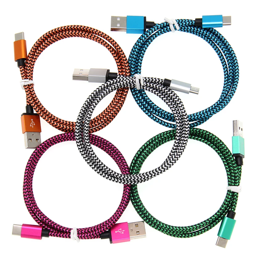 100 шт./лот 1 м 2 м 3 м type C Micro usb кабель для зарядки Iphone X 7 8 6 Xs Max XR для samsung S9 шнур