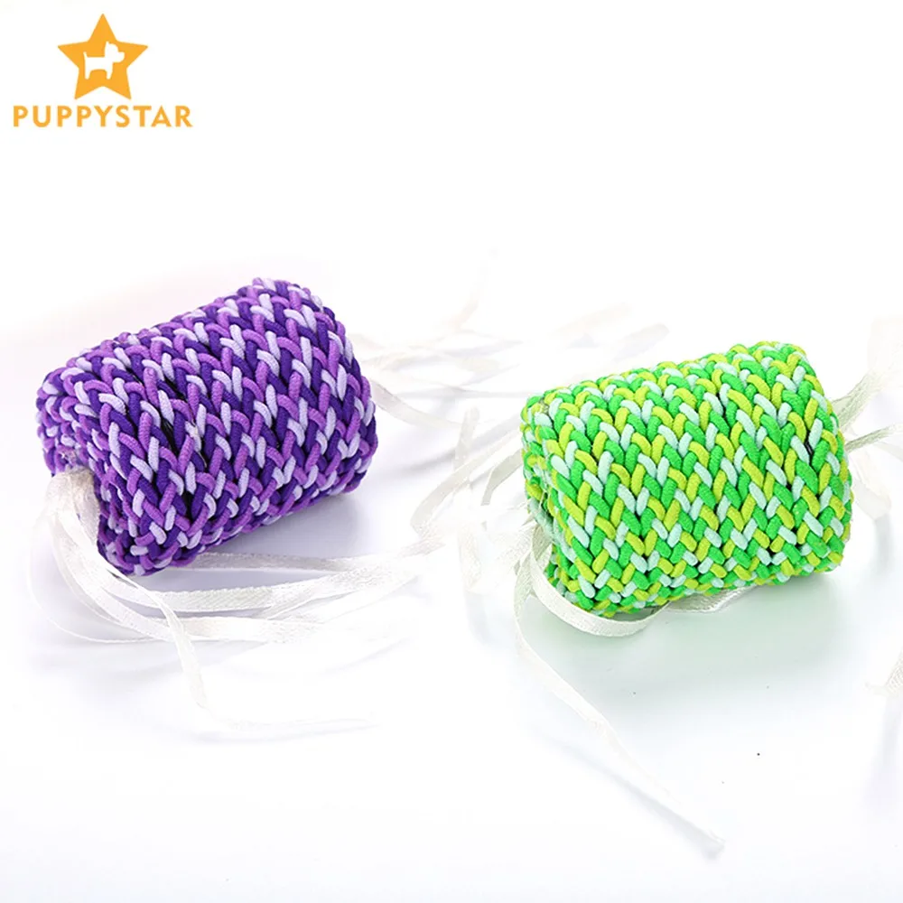 1PC Toys For Cats Rope Toys Solid Ribbon Interactive Cat Toy Kitten Chew Toy Cats Training Game