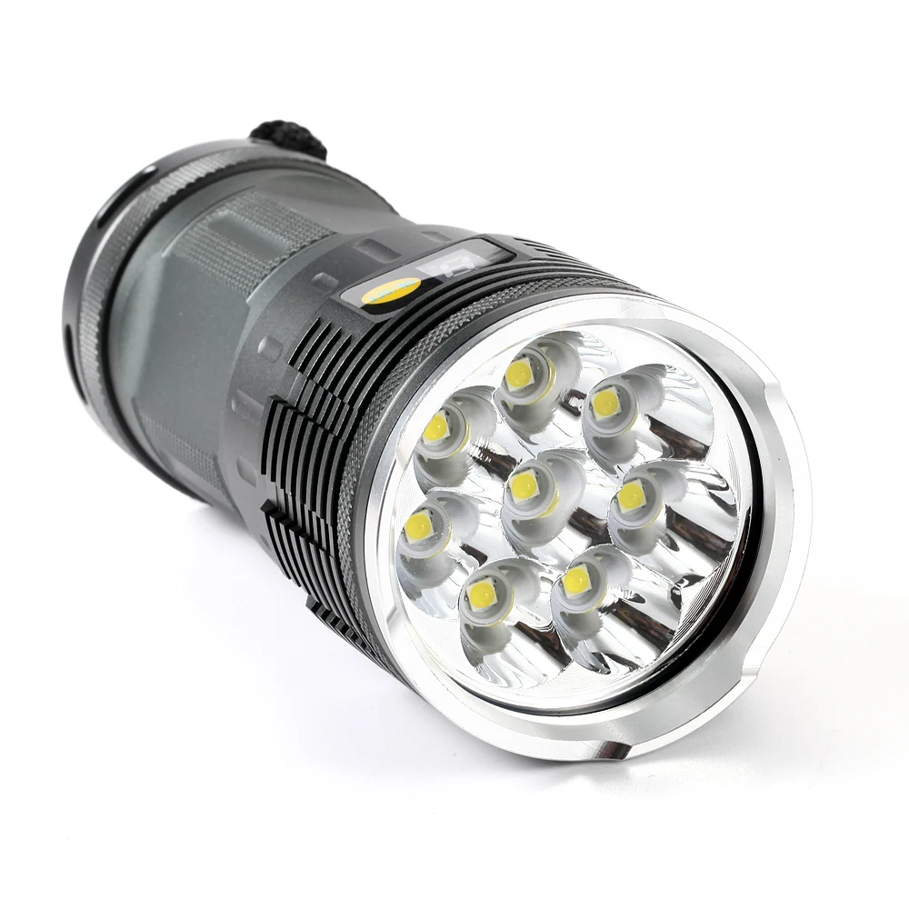  new Powerful 8 x XML L3 High lumens Waterproof led flashlight 4x18650 battery Camping Hunting LED t - 32771811983