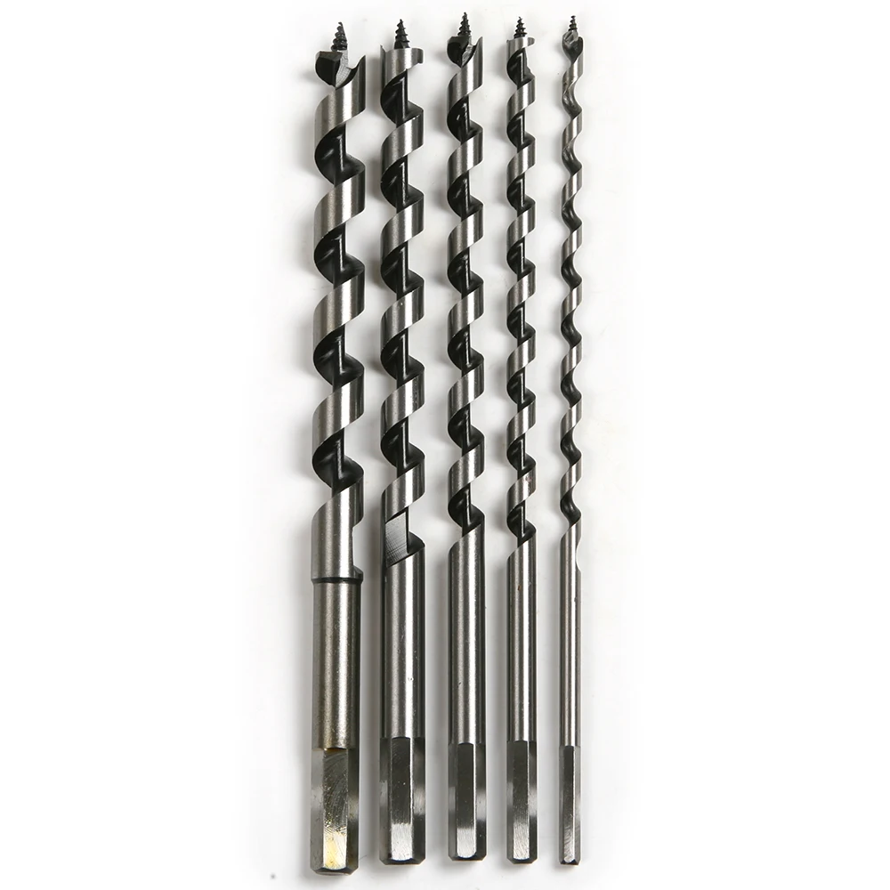 6,8,10,12,14mm Deluxe Auger Drill Bit set Set Long Ship wood hole cutter drill bits set