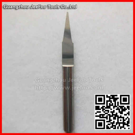 

3.175*10degree*0.4 Carbide Flat Bottom Cutting Tools , V Shape Engraving Tools, Wood Cutters