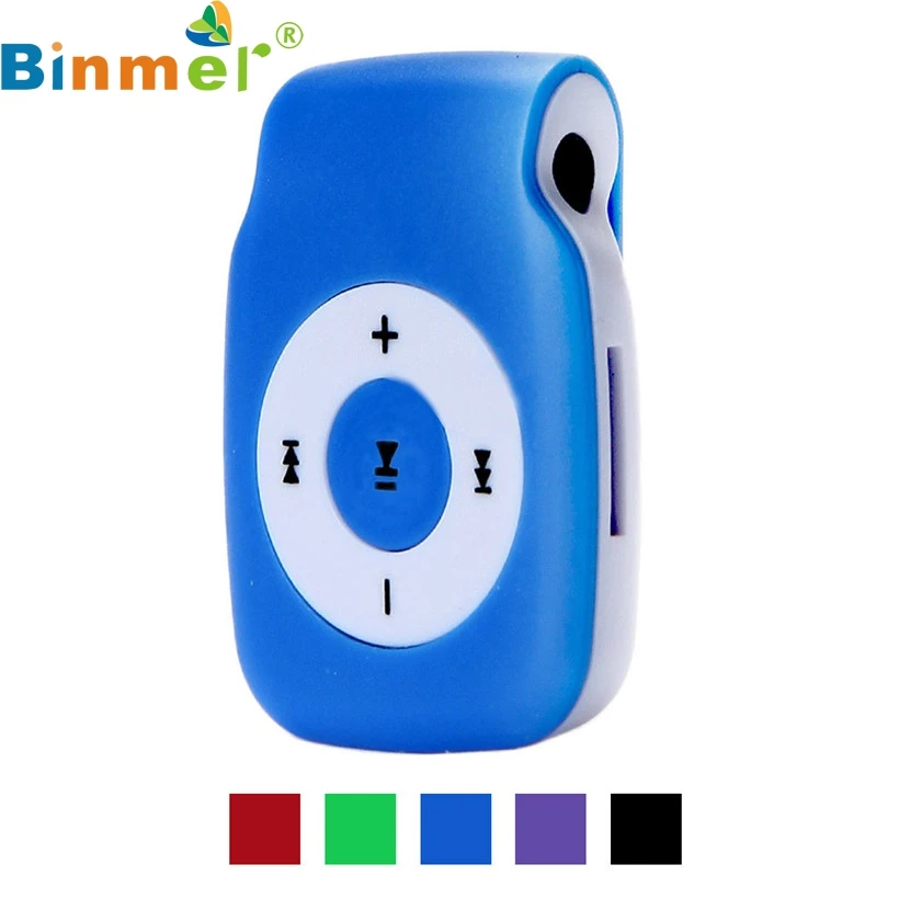 Binmer A18 Mecall мини зажим металлический USB MP3 плеер Поддержка Micro SD TF карта музыкальный медиа