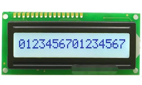 Display LCD 16x1 Retroilluminato GIALLO-VERDE Driver SPLC780D - Foto 7