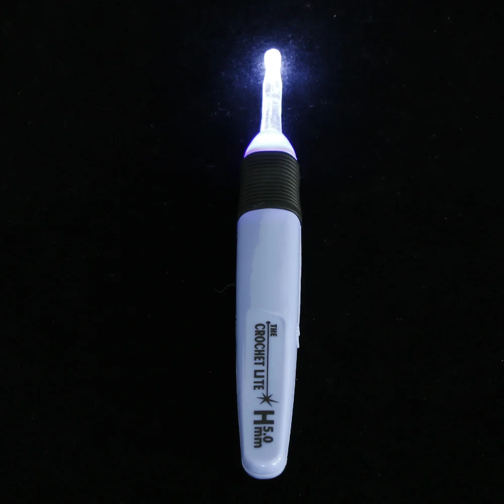 2,5 мм-6,5 мм светодиодный светильник для вязания крючком спицы для шитья аксессуары для шитья 9 цветов швейные иглы