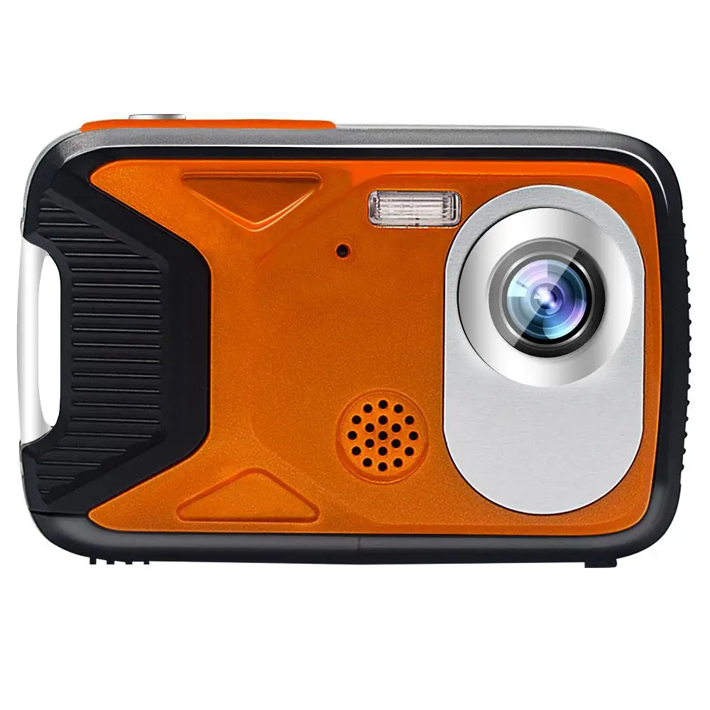 Подводная Водонепроницаемая цифровая камера Full HD 1080P для сноркелинга водонепроницаемая цифровая камера r25 - Цвет: Orange