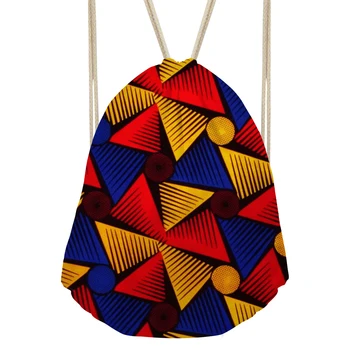 

FORUDESIGNS Sackpack Striped Retro Classic Printing Women's Backpack Bohemia Drawstring Bag Causal Girl Travel Bags Sac A Main