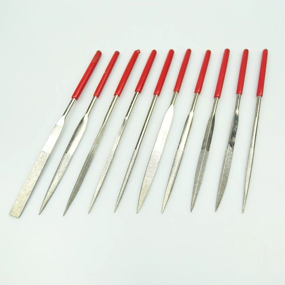 

Assorted 10 pieces/set Diamond Files Burrs for Mould Glass Polishing