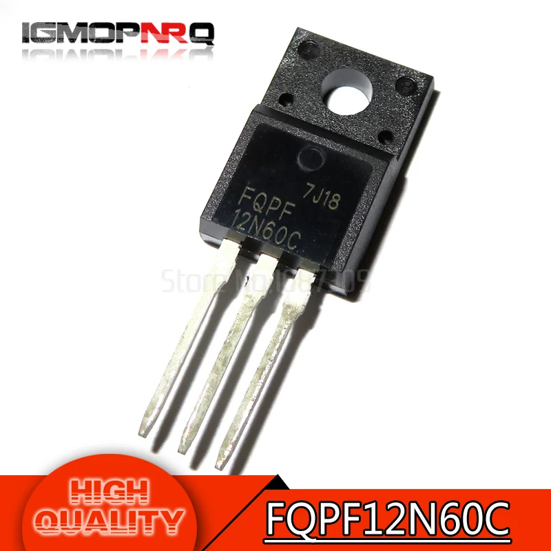 

10PCS FQPF12N60C TO-220 12N60C 12N60 TO220 Field-Effect transistor