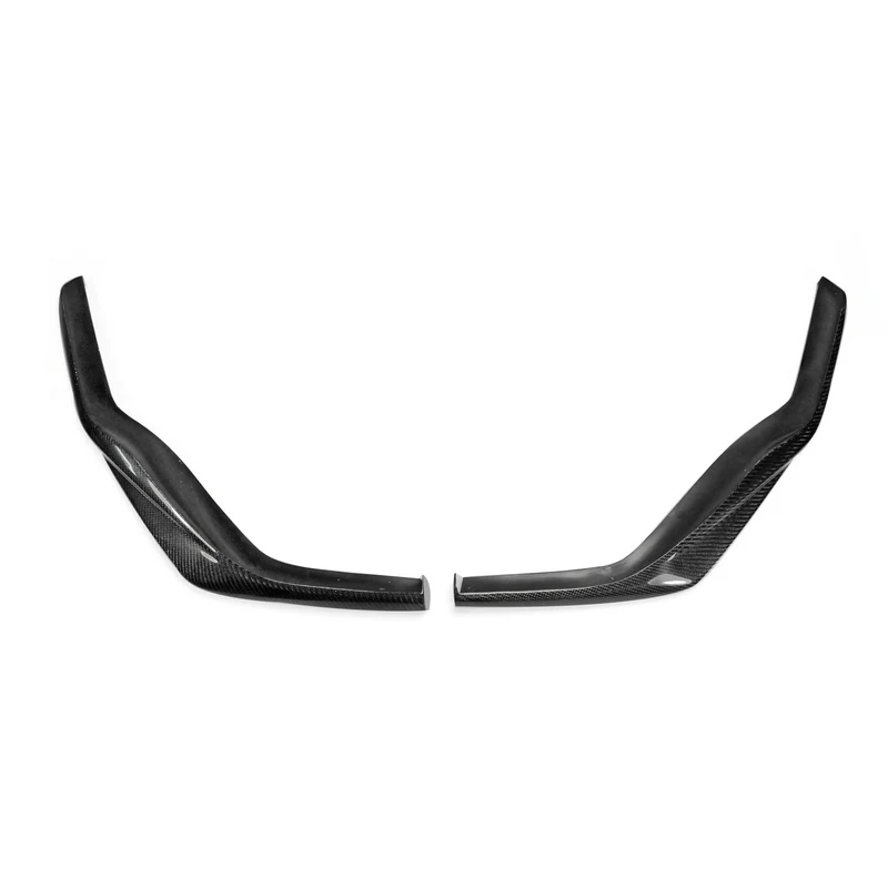 Автомобильный Стайлинг из углеродного волокна передняя губа 2 шт(F-sport bumper только) глянцевая отделка бампер набор сплиттеров подходит для Lexus RC200t RC350 15-16