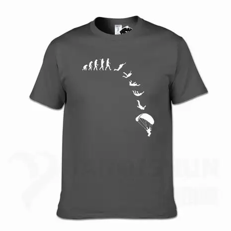 Go skydive evolution Футболка модная брендовая одежда мужская футболка Повседневная 16 цветов Забавный принт уличный с короткими рукавами футболка