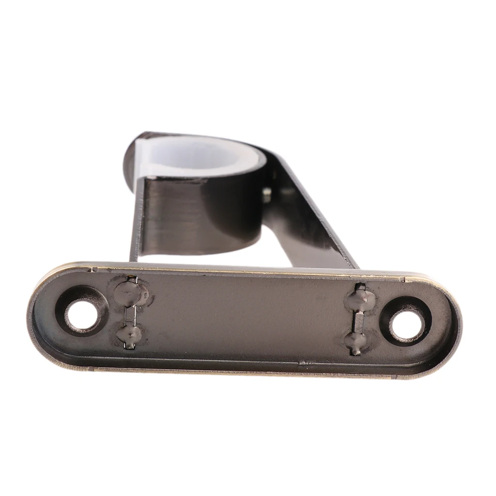 2 Pcs Iron Curtain Single /Double Pole Drapery Rod Brackets 28mm Bronze/Black