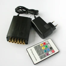 RF 6 портов AC100-240V RGB, желтый, белый и теплый белый светодиодный свет двигателя, led оптическое волокно Световой драйвер для diy свет