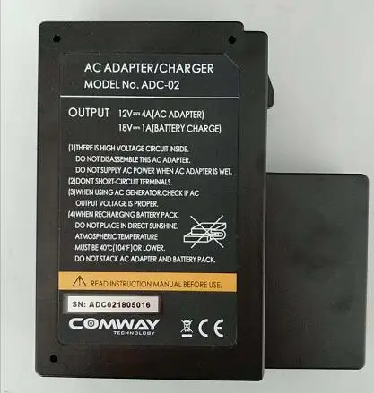 

Original COMWAY fiber welding machine Optical fiber fusion splicer C6 C8 C9 C10 AC Adapter Battery charger ADC-01 ADC-02