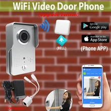 [Atualização] Versão HD 720 p Wi-fi Sem Fio Vídeo Porteiro Intercom Doorbell Câmera Ao Ar Livre + Interior + Sino novo APLICATIVO para celular