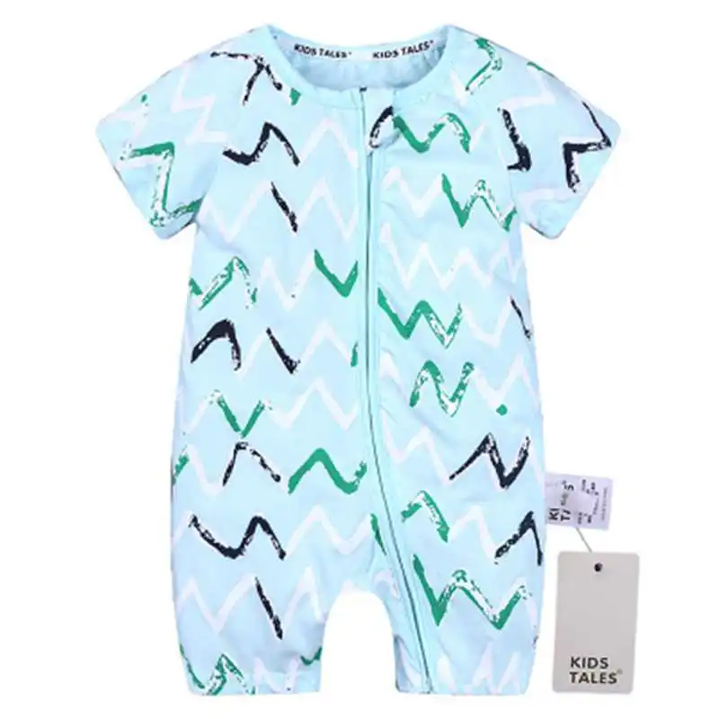 Новорожденные комбинезон Комбинезоны Одежда для новорожденных baby животных комбинезон с коротким рукавом лето милый комбинезон для маленьких мальчиков - Цвет: Многоцветный