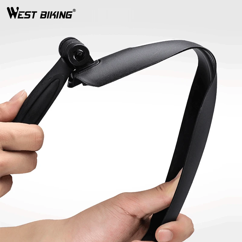 WEST BIKING 700c Road Bicycle Wings Front Rear Mudguard Plastic Bicycle Fender Mud Guards Set Wings For Bicycle Accessories