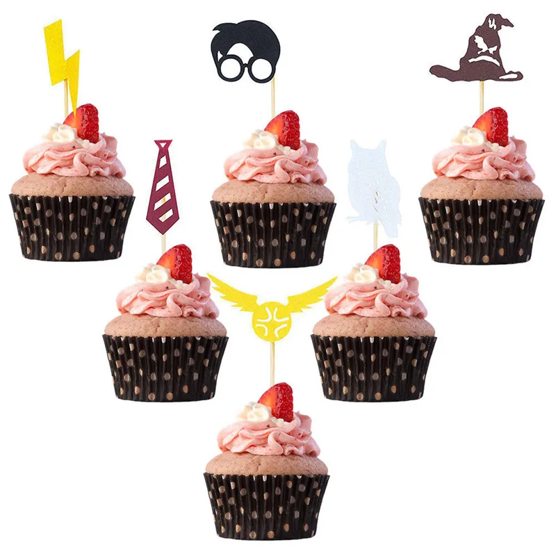 

Harry Happy Birthday Potter Cake Toppers Birthday Cake Banner Magic Flags Bunting Children Birthday Party Decoration