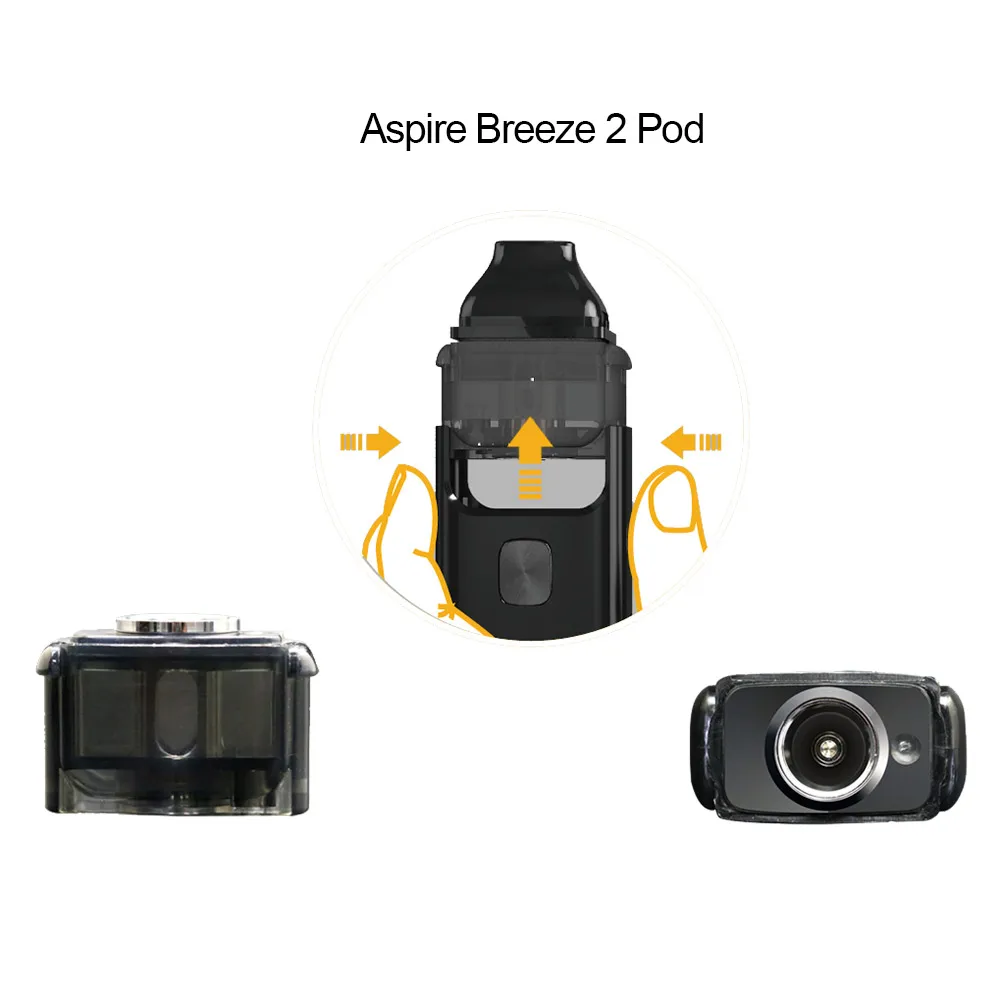

In stock!!! Original Aspire Breeze 2 Pod 3ml pod atomizer for Aspire Breeze 2 Kit Electronic Cigarette Atomizer