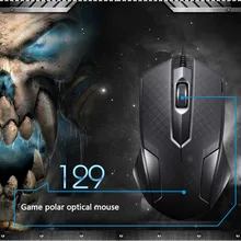 Светодиодный оптический USB Проводная Мышь с 3 кнопками 1200 Точек на дюйм игровой Мышь эргономичный мыши для настольных ПК компьютер игровая мышь