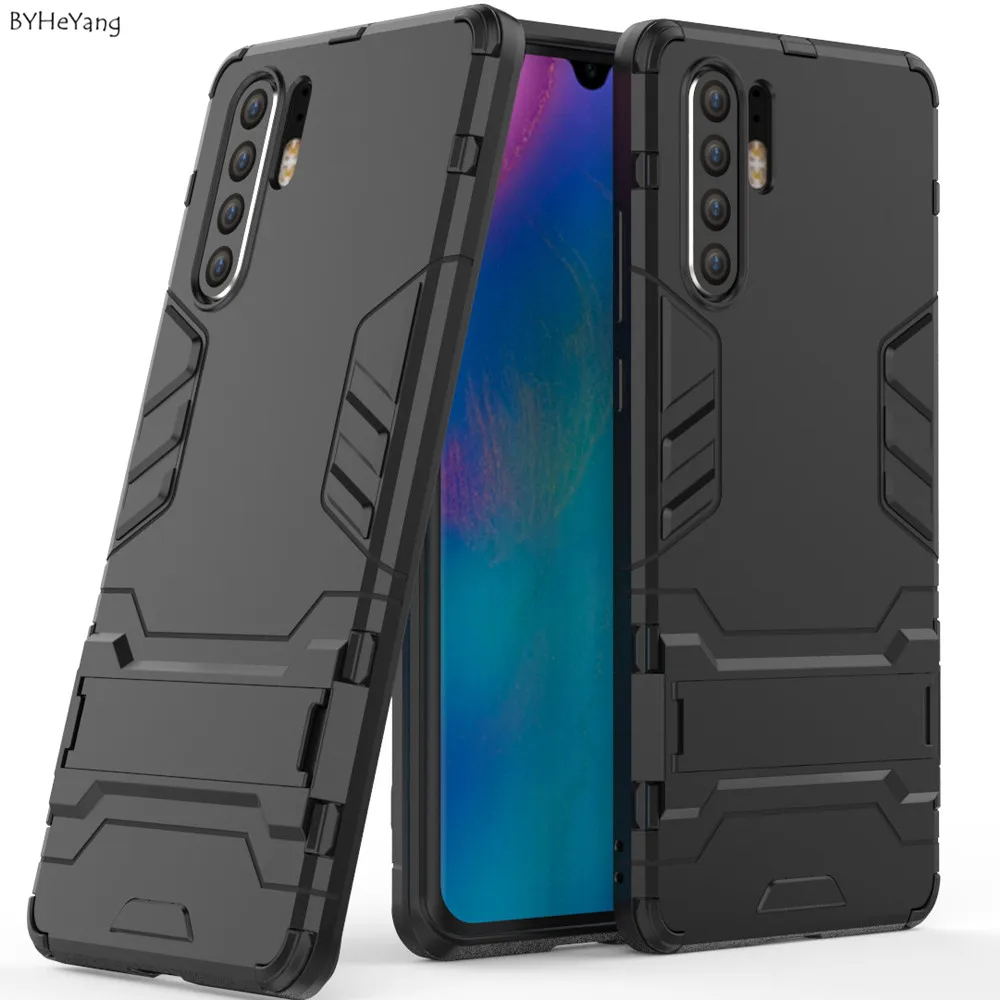 

Case On The For Huawei P30 Pro Case Shockproof Robot Armor Capa Hybrid Silicone Rubber Hard Phone Cover P30 Pro with Stand capa