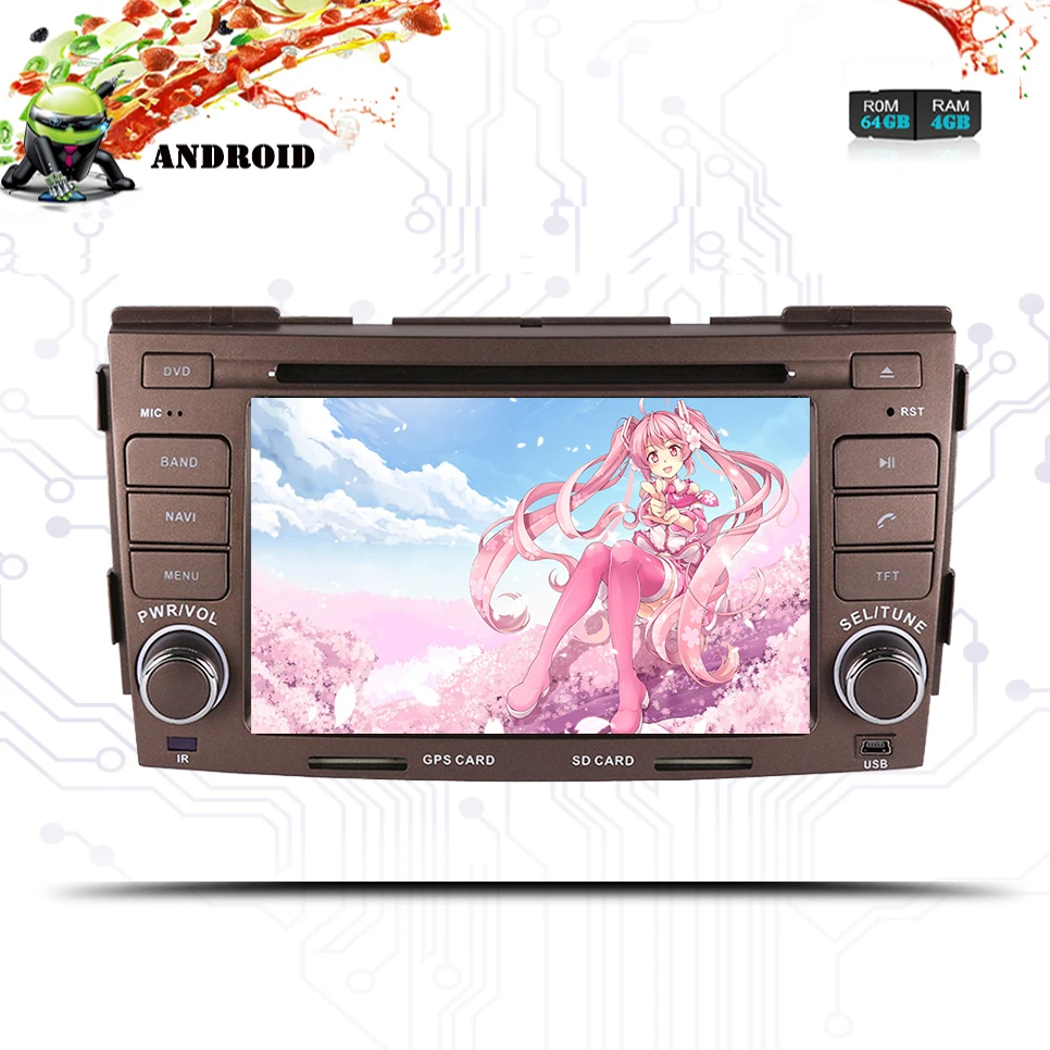 Android9.0 4G RAM 64G ROM для Hyundai Sonata 2008 2010 стерео автомобильное радио Аудио Видео DVD плеер