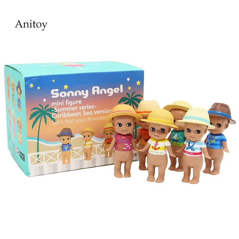 

6pcs/set Sonny Angel Summer series Caribbean Sea version PVC Figure Collectible Toy 8cm KT4158
