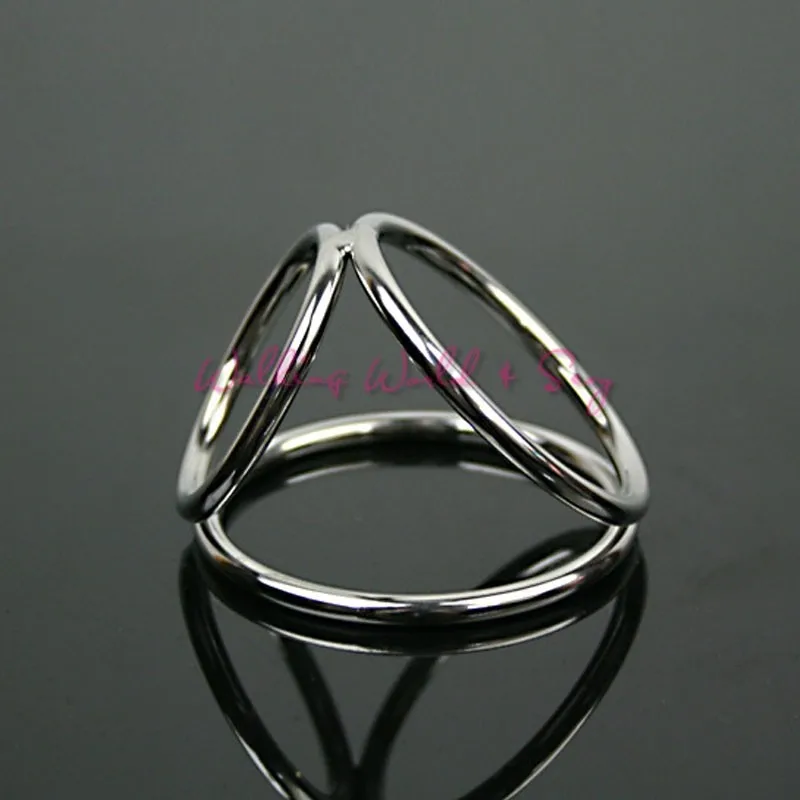 Male Stainless Steel Ball Stretcher Cockrings Ejaculation Delayed Metal Cock Rings Penis Ring Adult Sex Products For Men Penis (5)