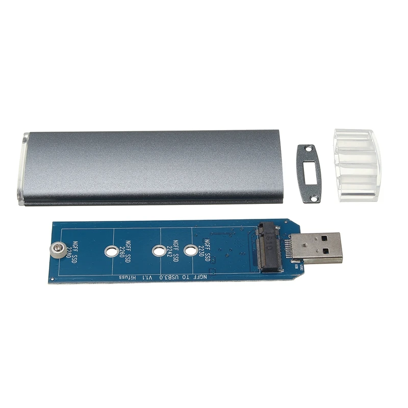 M 2 NGFF SSD SATA to USB 3 0 Converter Adapter Case font b External b