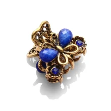 1 шт. ретро смолы мини бабочка кристалл волосы коготь клип Заколки для волос шпилька Обувь для девочек заколки Женские аксессуары для волос