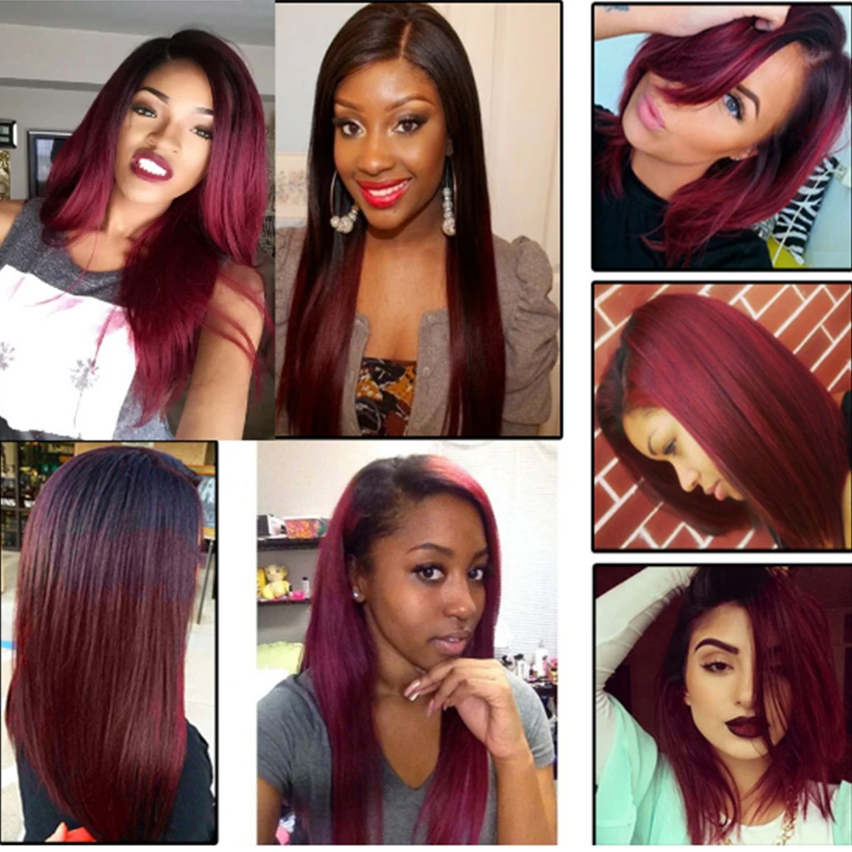 Ombre Peruvian Hair Weave Straight 4 Bundles Deal 1b Burgundy/99j Two Tone Ombre Remy Human Hair Bundles Shireen Straight Hair Ombre Peruvian Hair Weave Straight 4 Bundles Deal 1b Burgundy/99j Two Tone Ombre Remy Human Hair Bundles Shireen Straight Hair