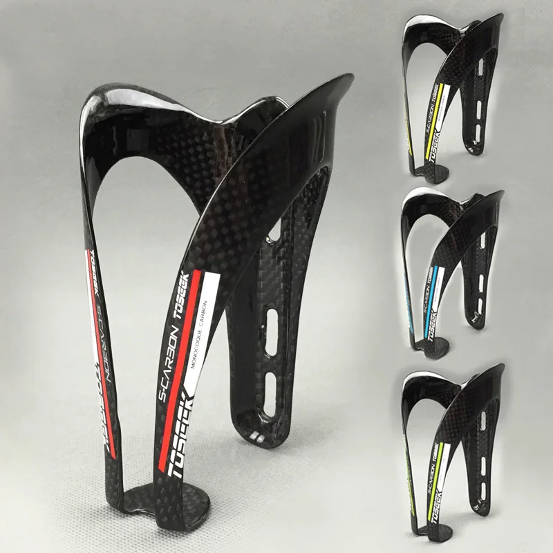 TOSEEK carbon fiber road mountain bike water bottle holder / bottle