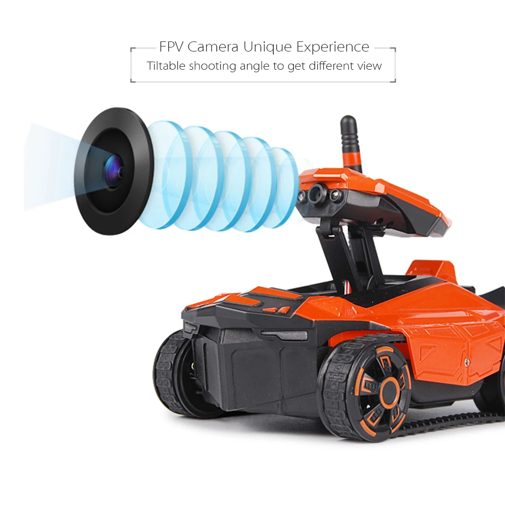 

ATTOP YD-211 Wifi FPV 0.3MP Camera RC Robot Tank Phone App Remote Control SpyTank RC Toys Smart Robot Gifts Drop Ship Wholesal
