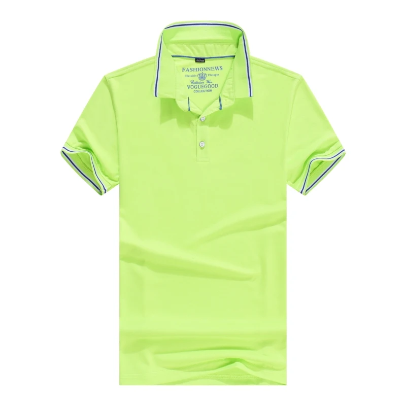 Хлопок, повседневные мужские рубашки поло, мужские дизайнерские рубашки поло с коротким рукавом, уникальный дизайн и принт, унисекс топы поло - Цвет: Apple green