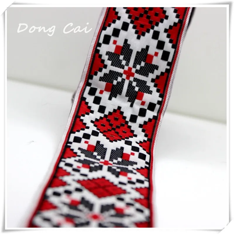 

5CM*5yards/lot National computer webbing Stitching lace curtain decoration Spell color carpet with a ribbon embroidered belt