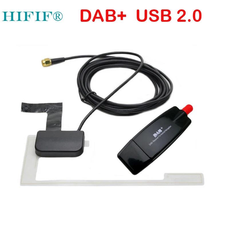 USB 2,0 цифровой DAB+ радио тюнер приемник Стик для Автомобильный dvd-плеер на основе Android Авторадио Стерео USB DAB Android радио автомобильное радио