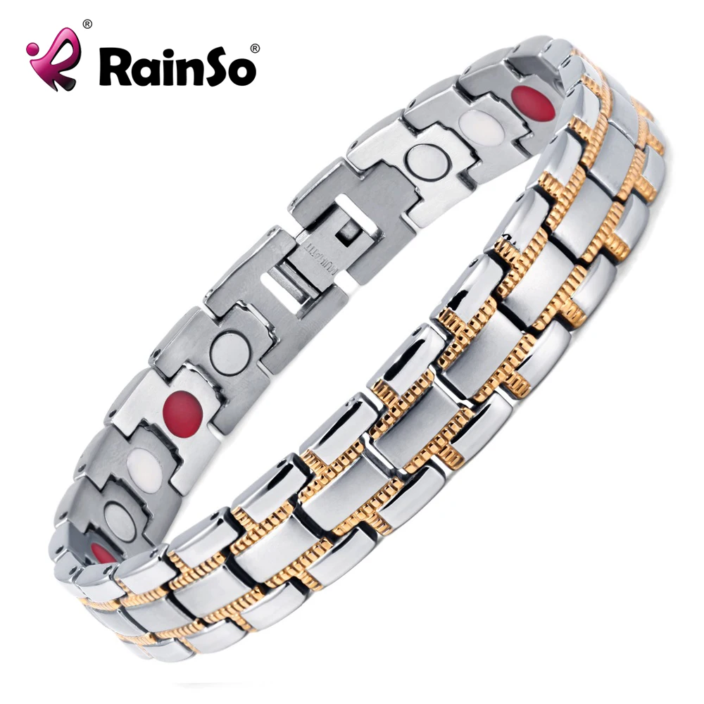 Модные ювелирные изделия целебные магнитные 316L нержавеющая сталь браслет для мужчин или женщин 8," OSB-1265SGFIR
