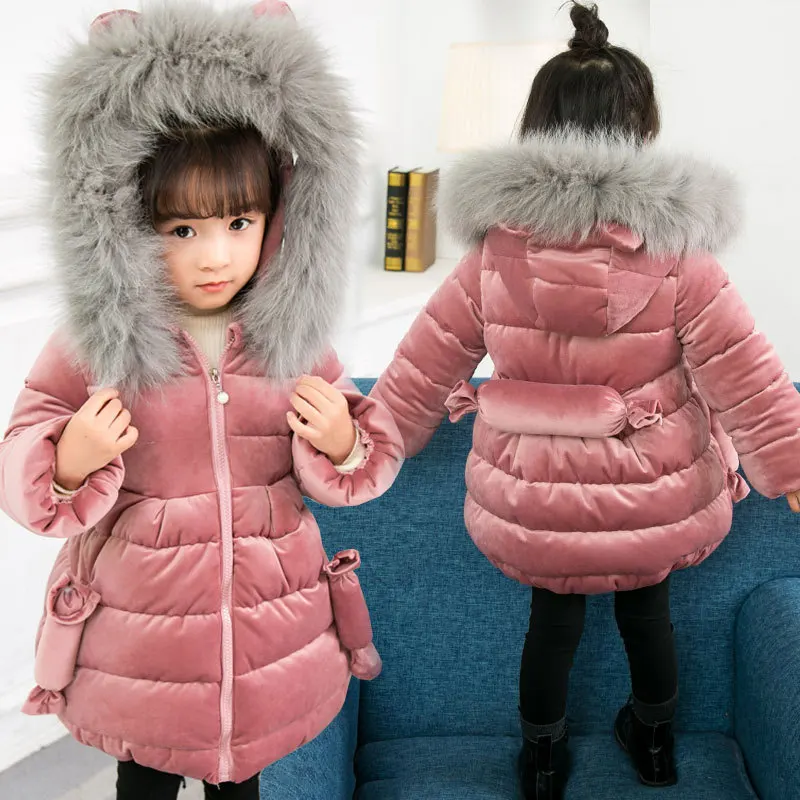Новинка; детская зимняя куртка; Детские пальто с капюшоном для девочек; зимняя куртка; 8WC051