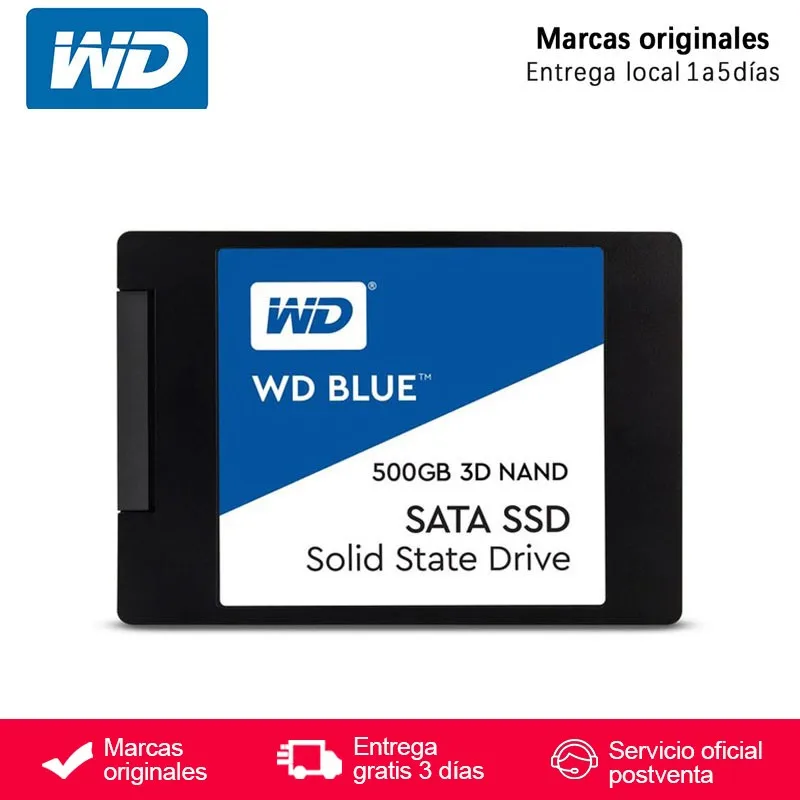 Твердые жесткие диски internos SSD Western Digital Blue 3D 500 Гб NAND внутренний 2 5 &quotSATA 560 МБ/с./с 6