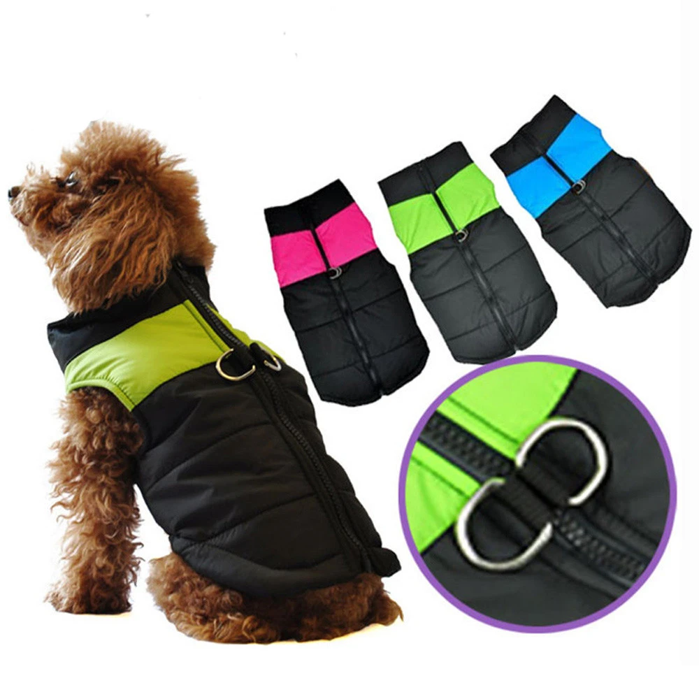 小中犬冬キルティングフグパファベストコートハーネスジャケット新 Coats Arms Coat Jeanjacket Coat Aliexpress