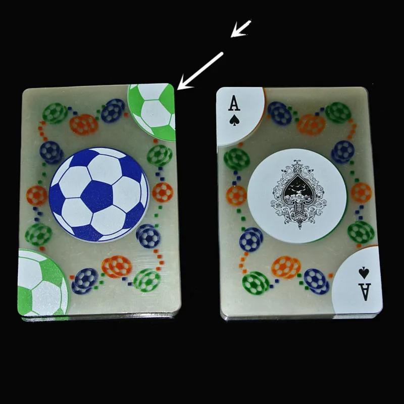 1 шт. Водонепроницаемый прозрачный кристалл Пластик Фольга карты покер посуда устойчива ПВХ карты