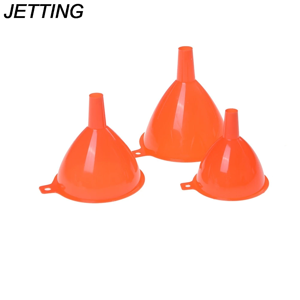 Hot 3pcs/set 3 sizes 6.5cm/8cm/9cm Plastic Funnel Kitchen Tool Oil Water Filler Tool Round Funnel Randon Color Home Tool