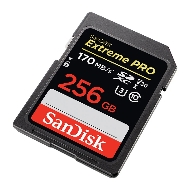 Двойной Флеш-накопитель SanDisk Extreme PRO SD Card 64 Гб 128 UHS-I Class10 SDXC карты памяти SDHC карты памяти 170 МБ/с. C10 U3 V30 4K для цифровых фотоаппаратов с защитой от краж